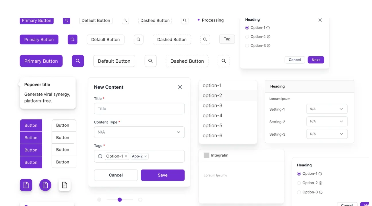 Anzenna product dashboard screens