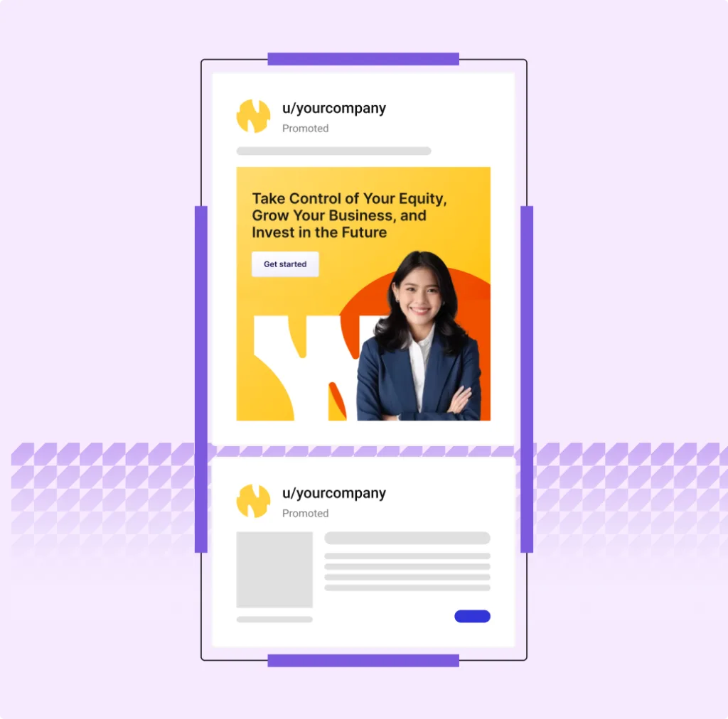 Social ad example mockup