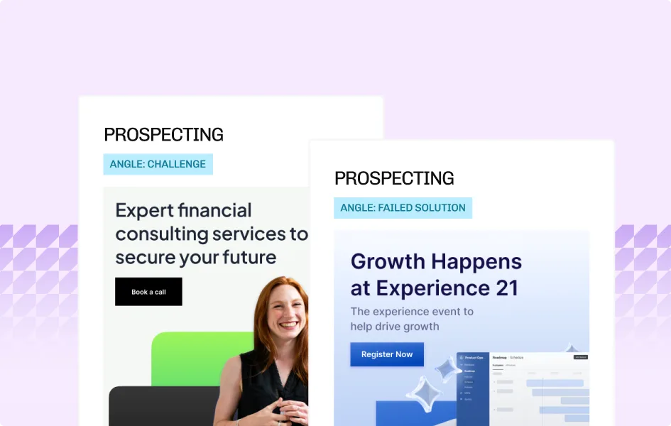 Meta ad examples mockup
