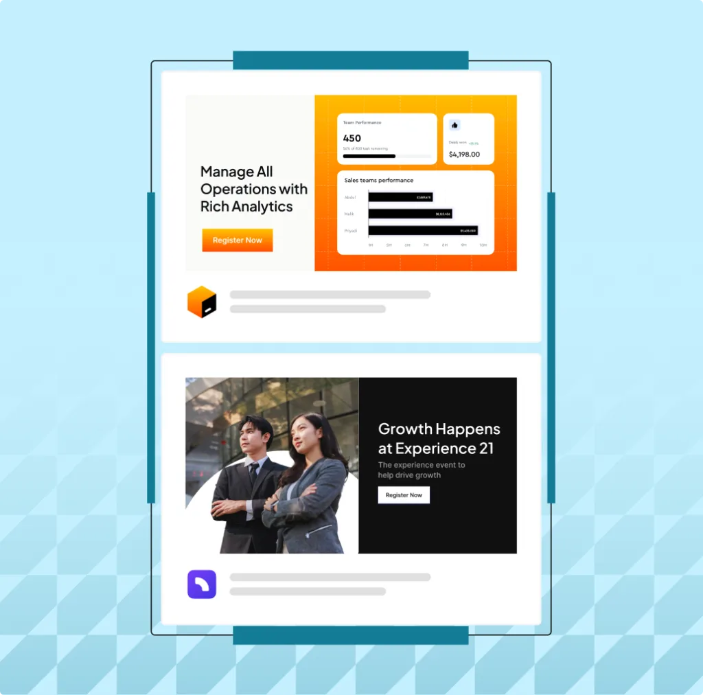 Ad creative example mockup