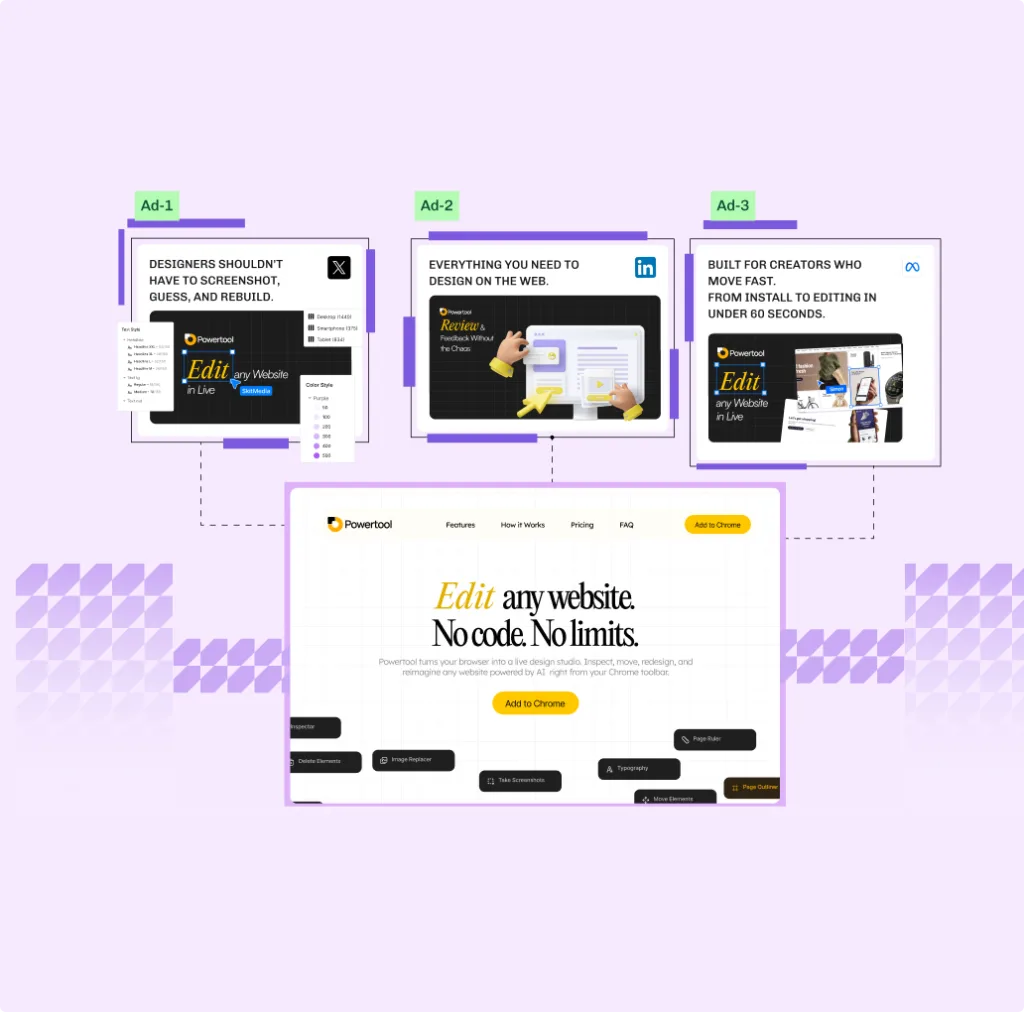 Ad creative example mockup