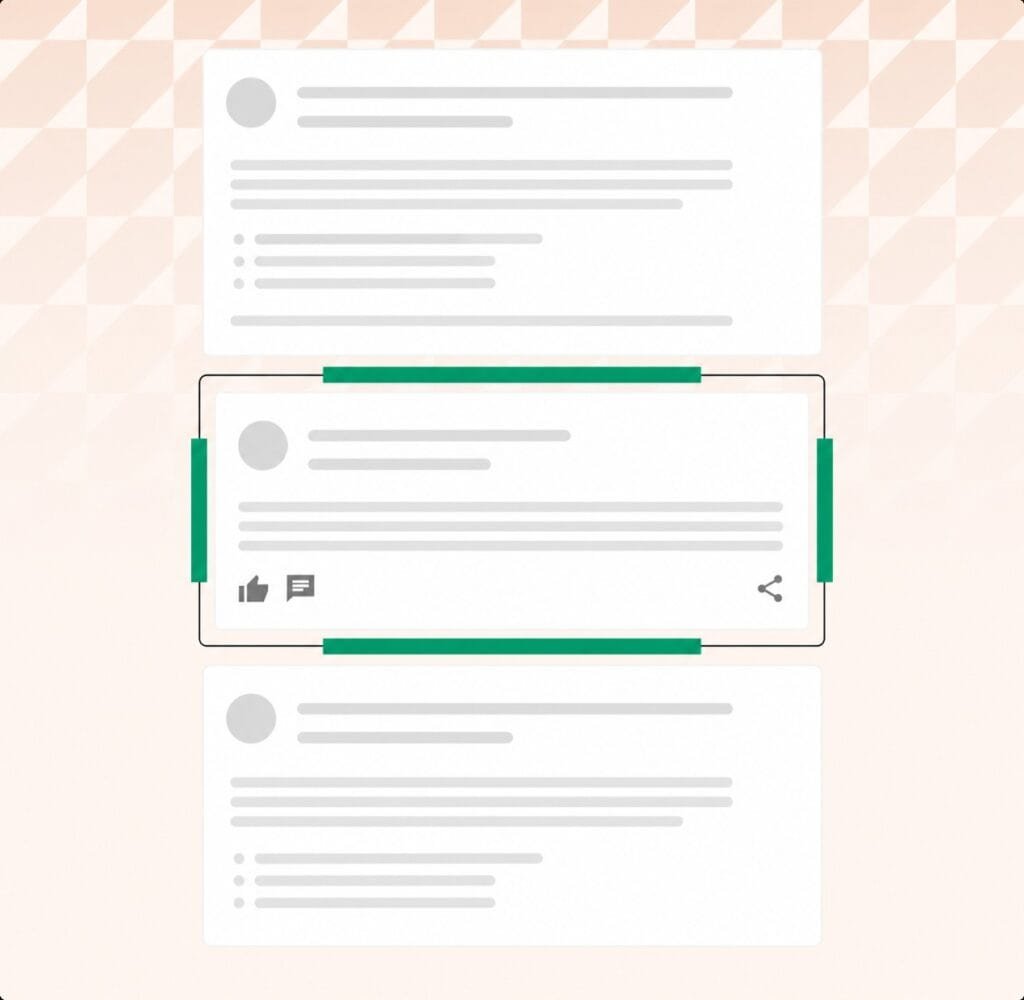 Sponsored post example mockup