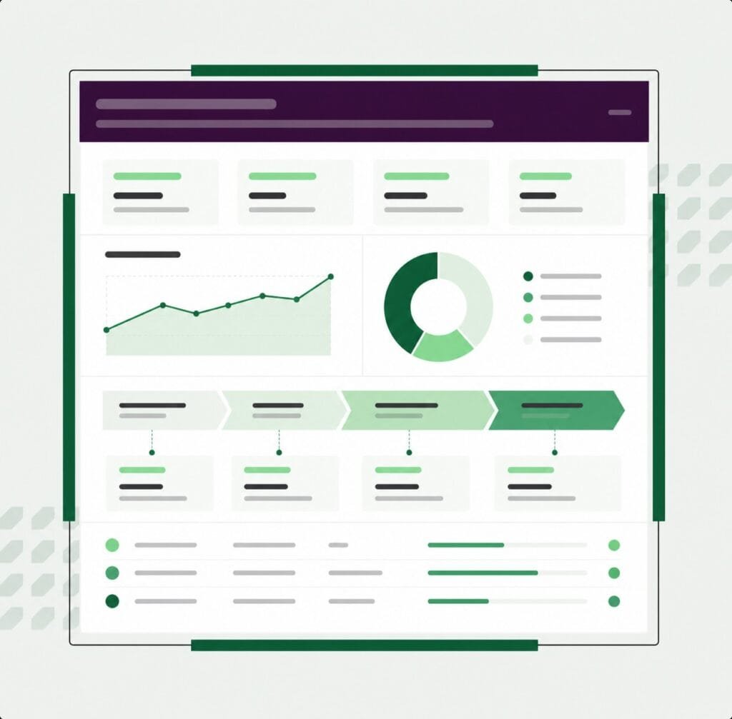 Campaign performance dashboard mockup