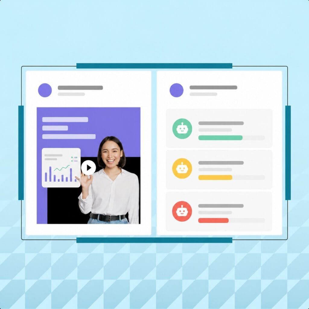 AI ad optimization mockup