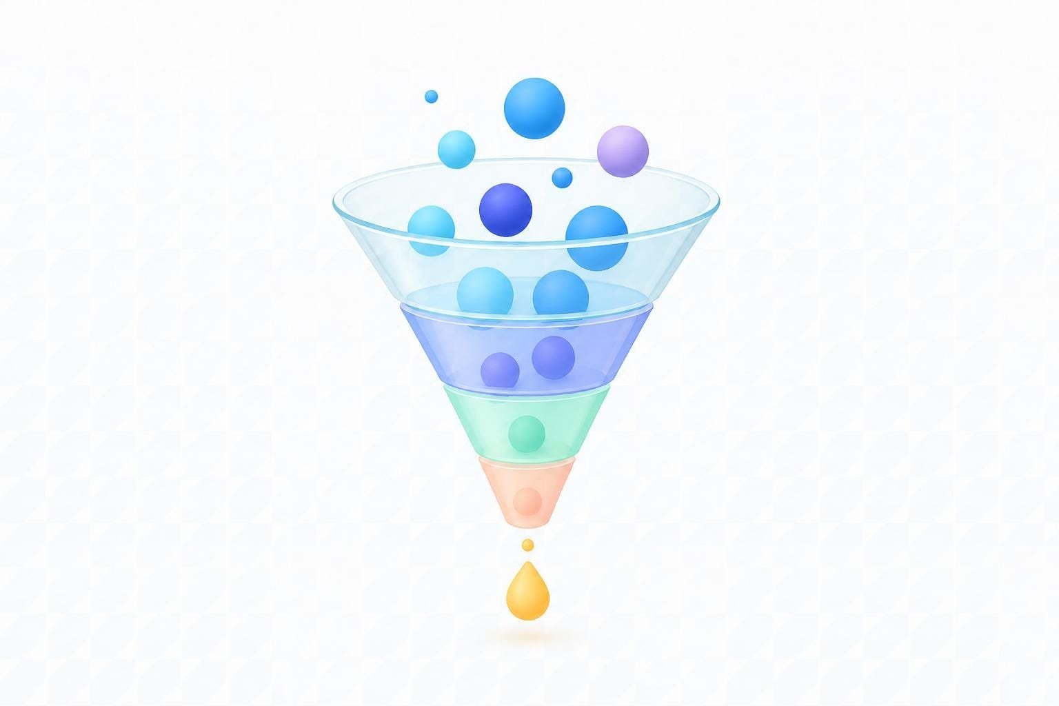 B2B SaaS marketing funnel illustration