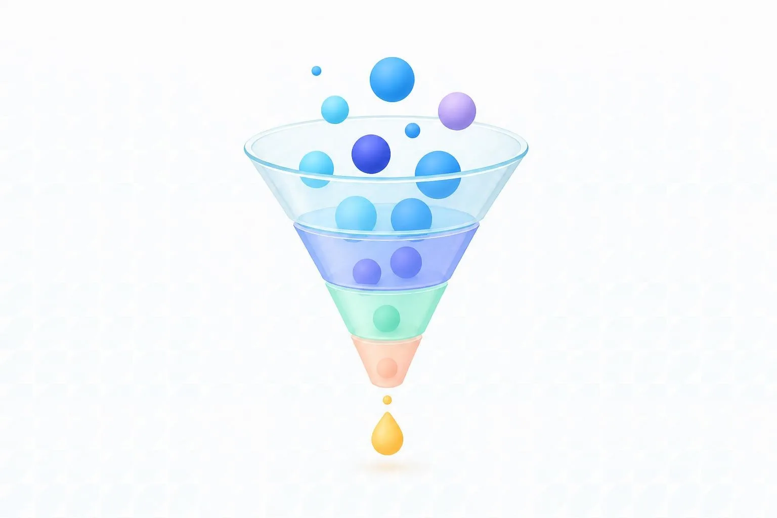 B2B SaaS marketing funnel illustration