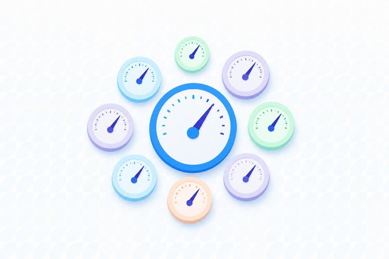 SaaS marketing KPIs illustration