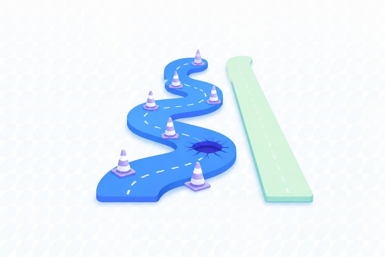 Common B2B SaaS marketing mistakes illustration