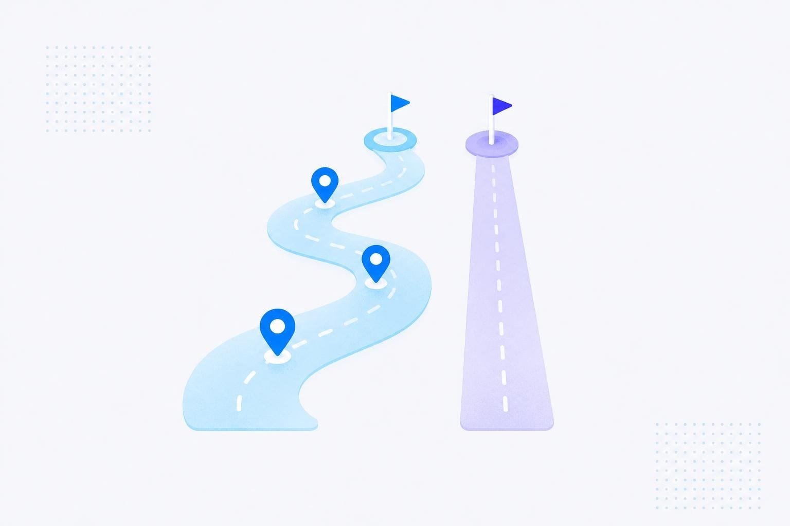 The long B2B sales cycle beside the short B2C path